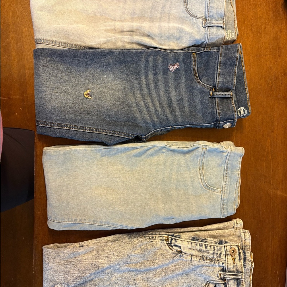 Girls 10/12 jean lot